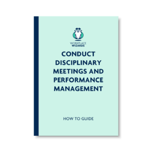 conduct disciplinary meetings